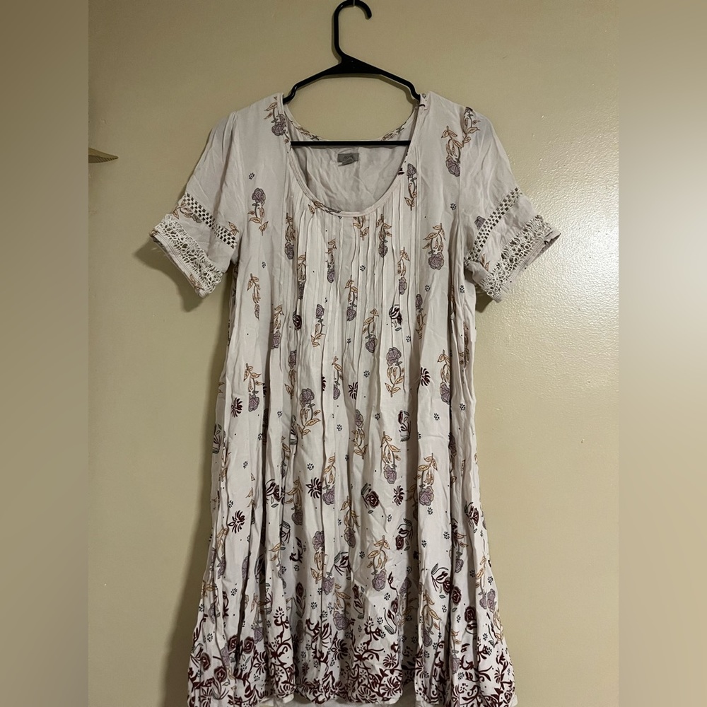 Urban Outfitters Ecote Amethyst Pintucked Frock Dress